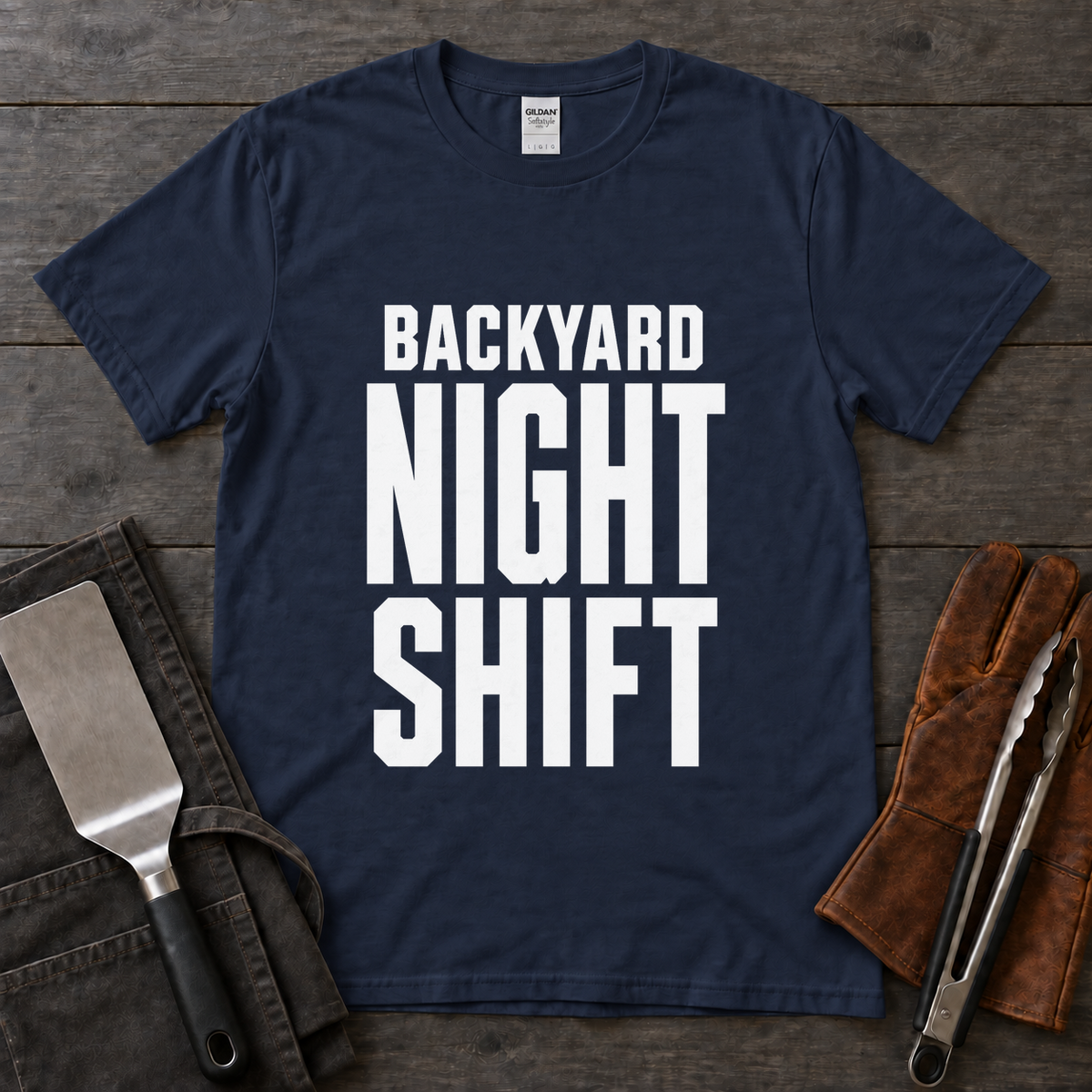 Backyard Night Shift BBQ Tee