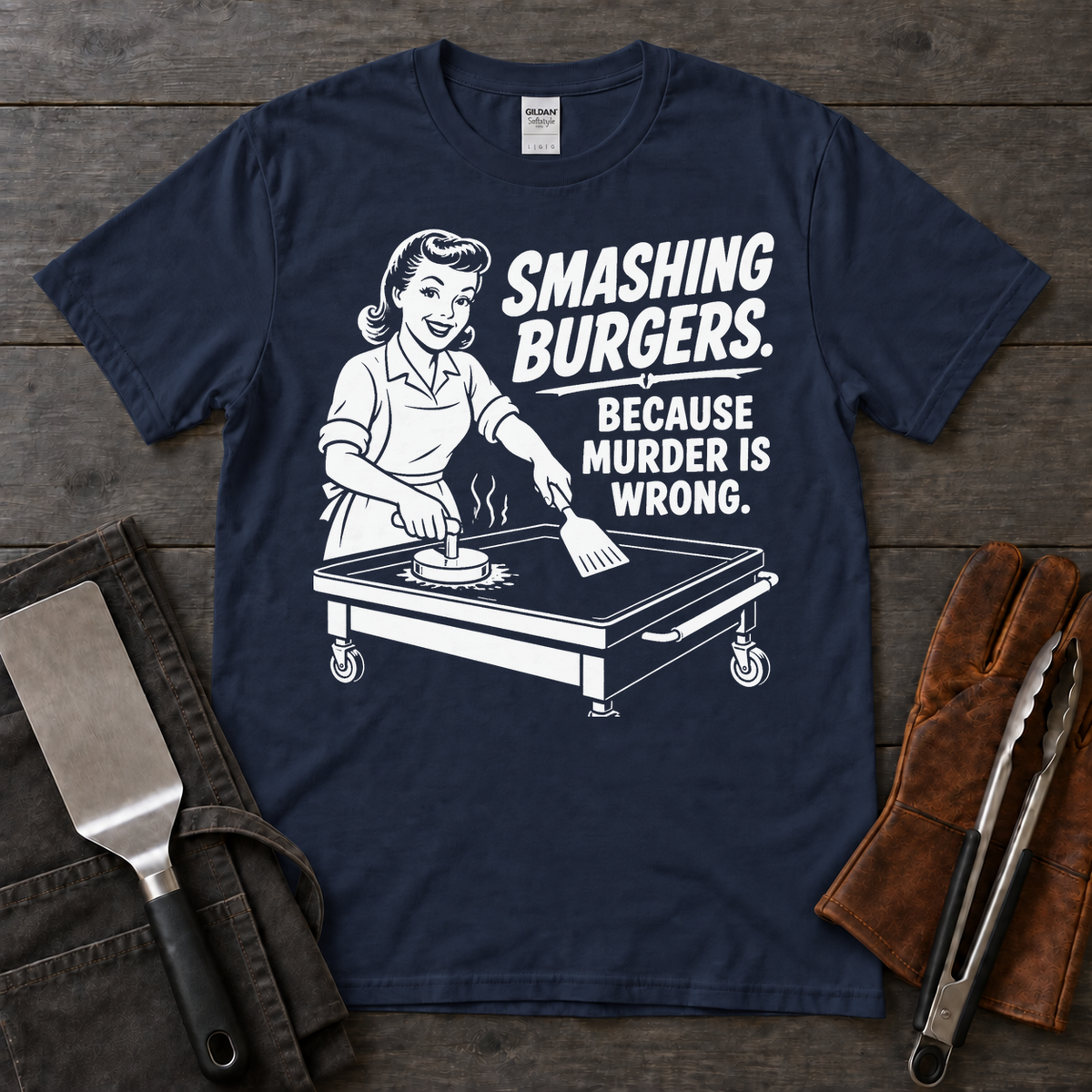 Smashing Burgers Because Murder Is Wrong Tee