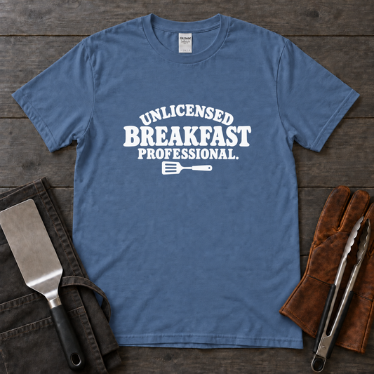Unlicensed Breakfast Professional Tee