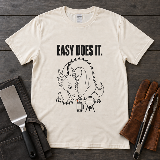 Easy Does It Dragon BBQ Tee