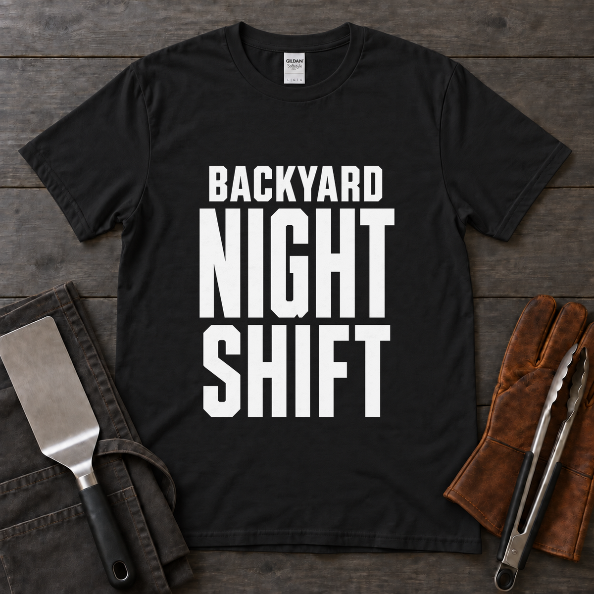 Backyard Night Shift BBQ Tee
