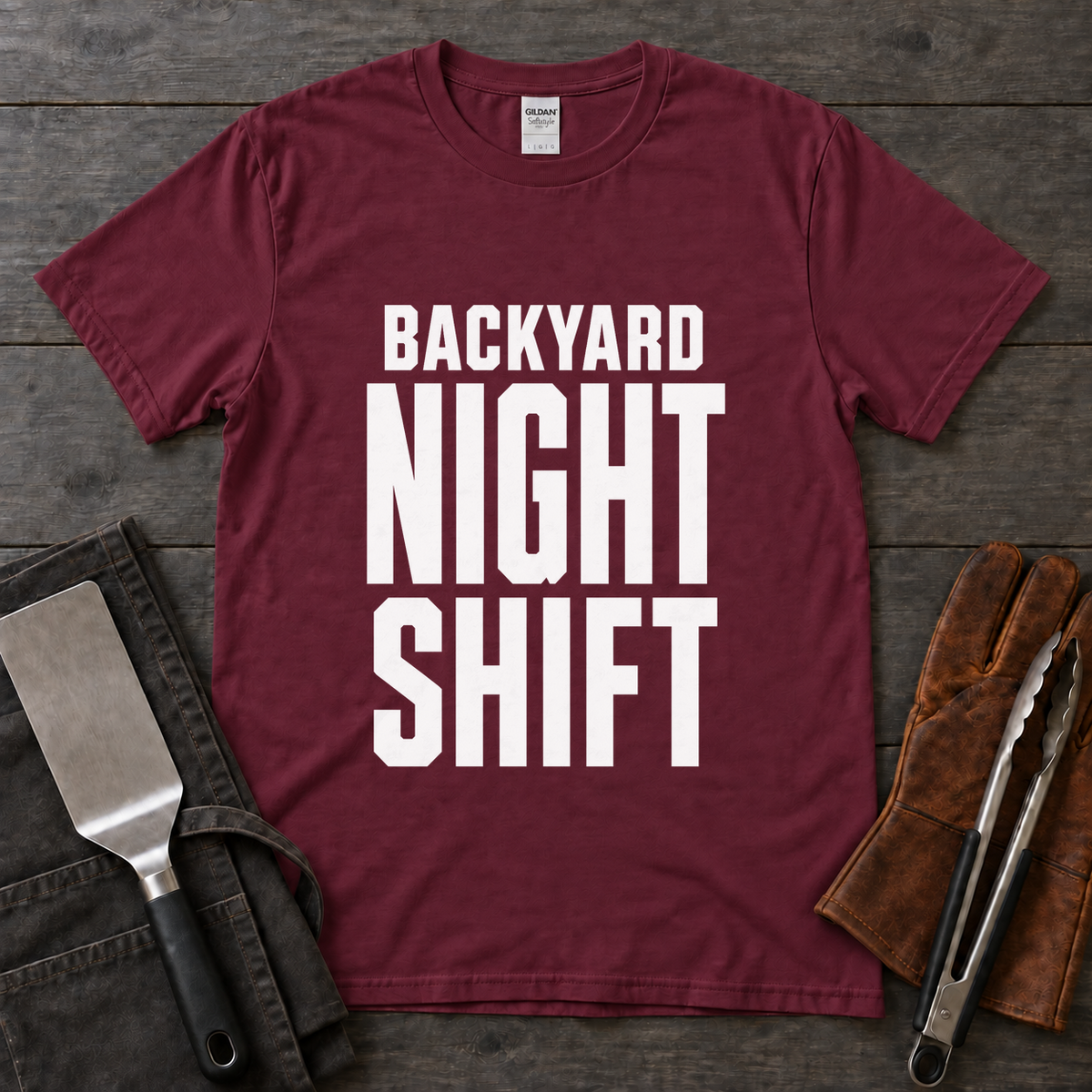 Backyard Night Shift BBQ Tee