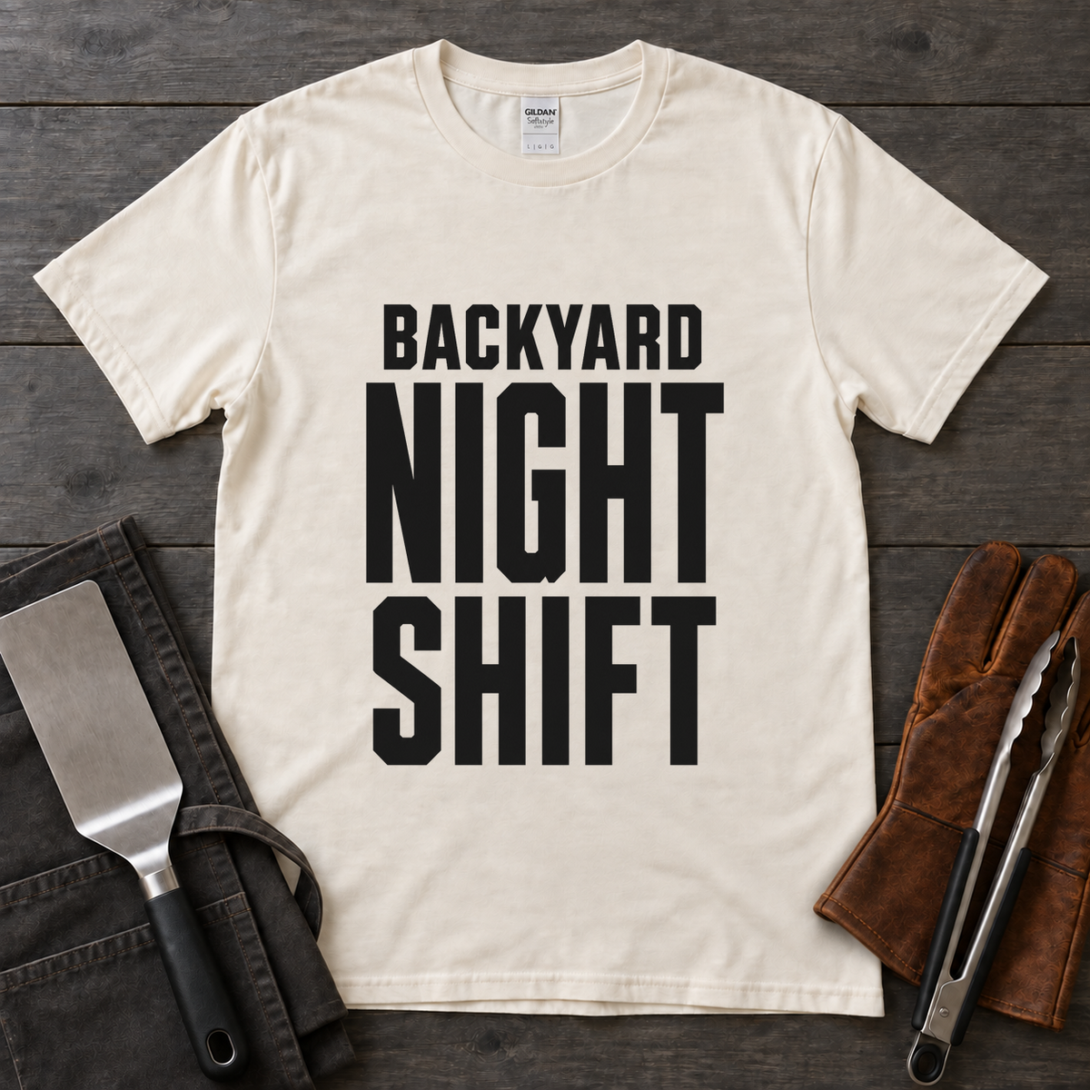 Backyard Night Shift BBQ Tee