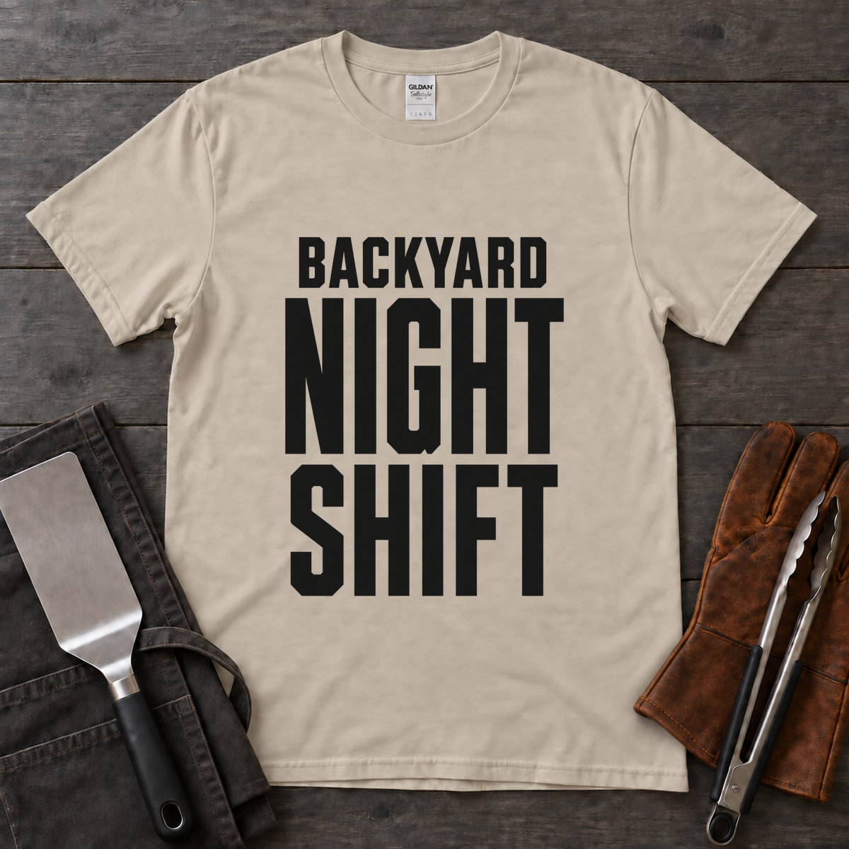 Backyard Night Shift BBQ Tee