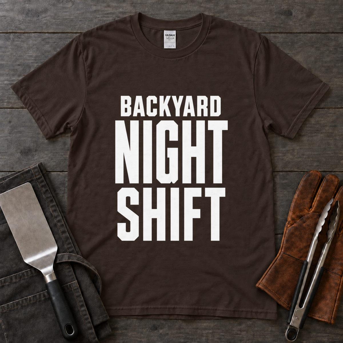 Backyard Night Shift BBQ Tee