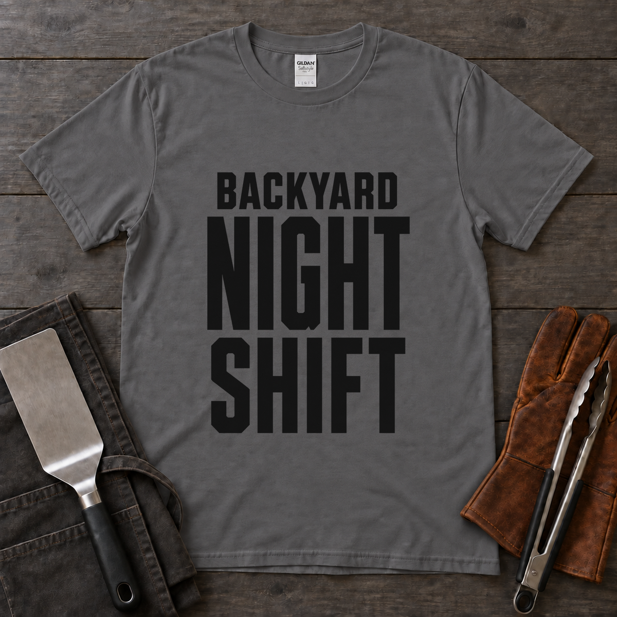 Backyard Night Shift BBQ Tee