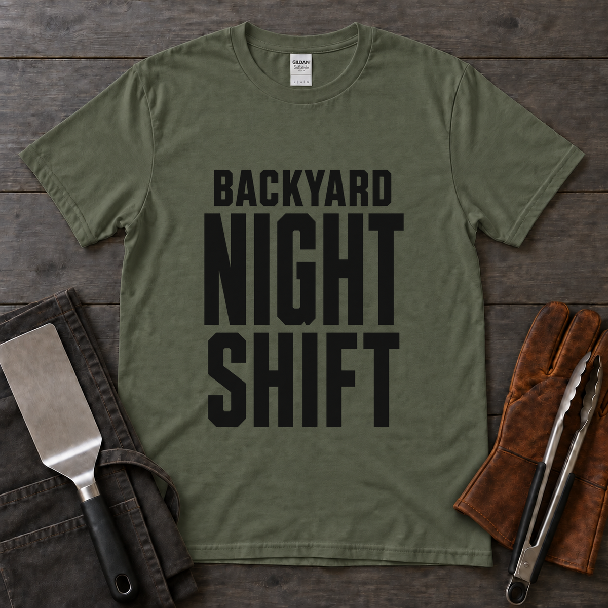 Backyard Night Shift BBQ Tee