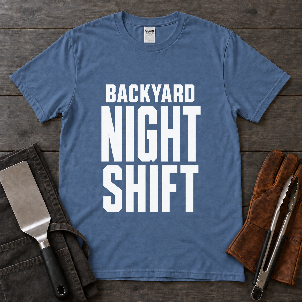 Backyard Night Shift BBQ Tee