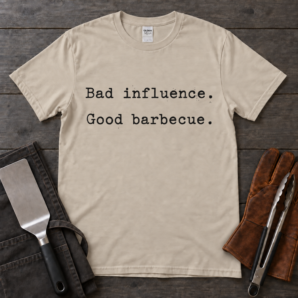 Bad Influence, Good Barbecue BBQ Tee