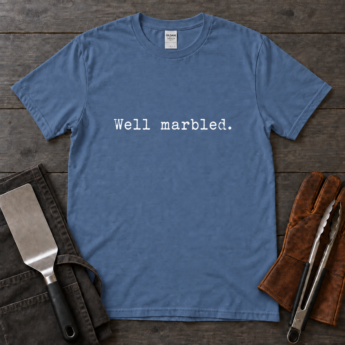 Well Marbled BBQ Tee