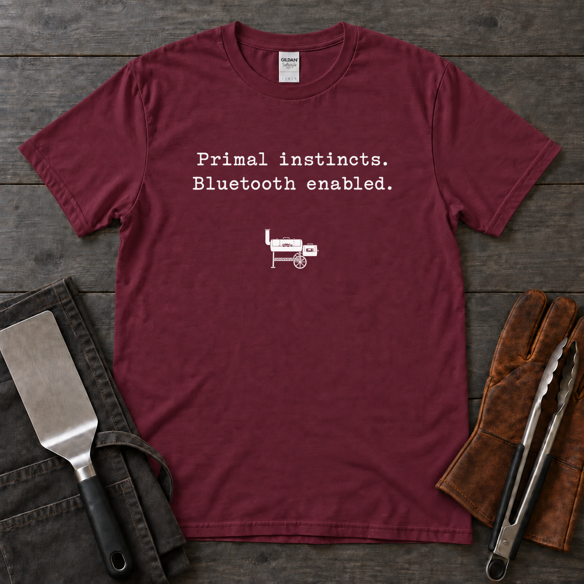 Primal Instincts, Bluetooth Enabled Pellet Smoker Tee