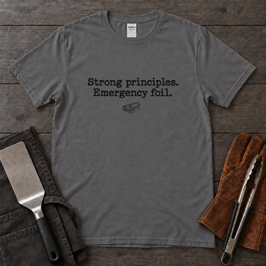 Strong Principles, Emergency Foil Brisket Tee