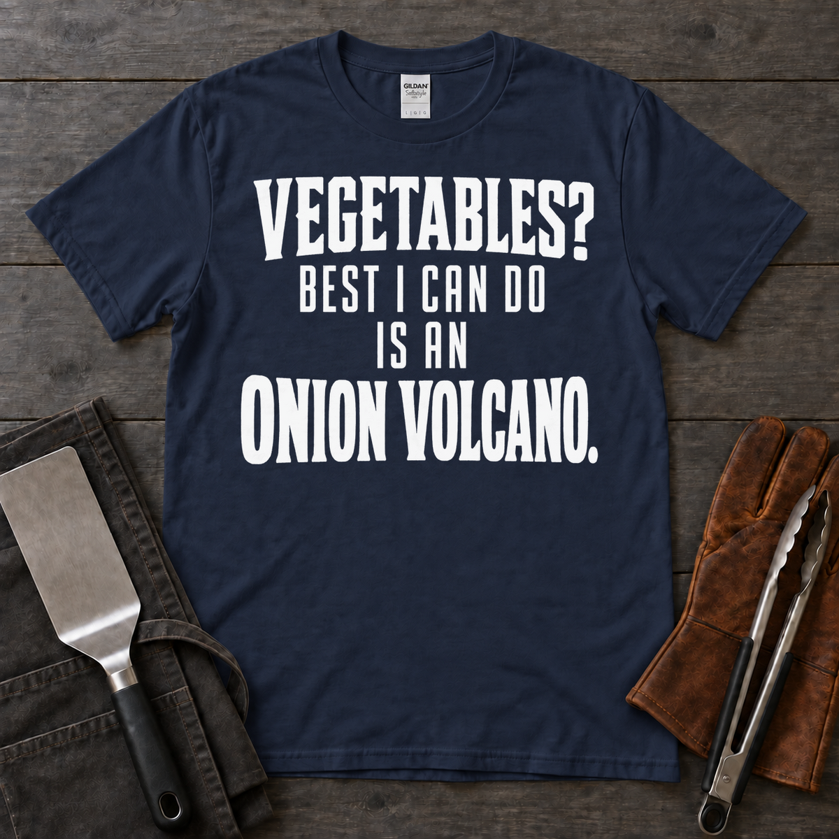 Vegetables? Best I Can Do Is an Onion Volcano Griddle Tee