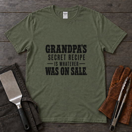 Grandpa's Secret Recipe Is Whatever Was on Sale BBQ Tee