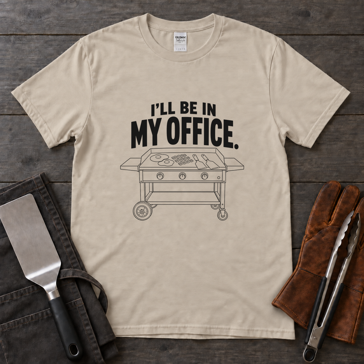 I'll Be in My Office Breakfast Griddle Tee