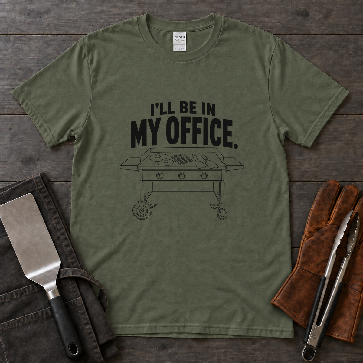 I'll Be in My Office Breakfast Griddle Tee