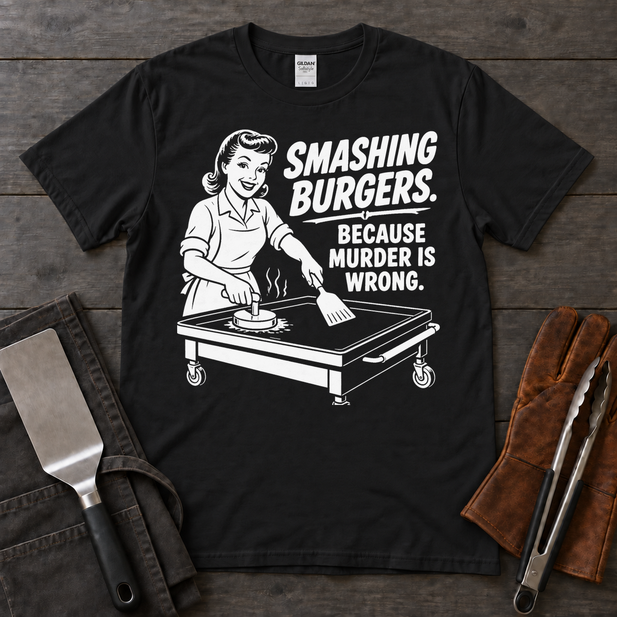 Smashing Burgers Because Murder Is Wrong Tee