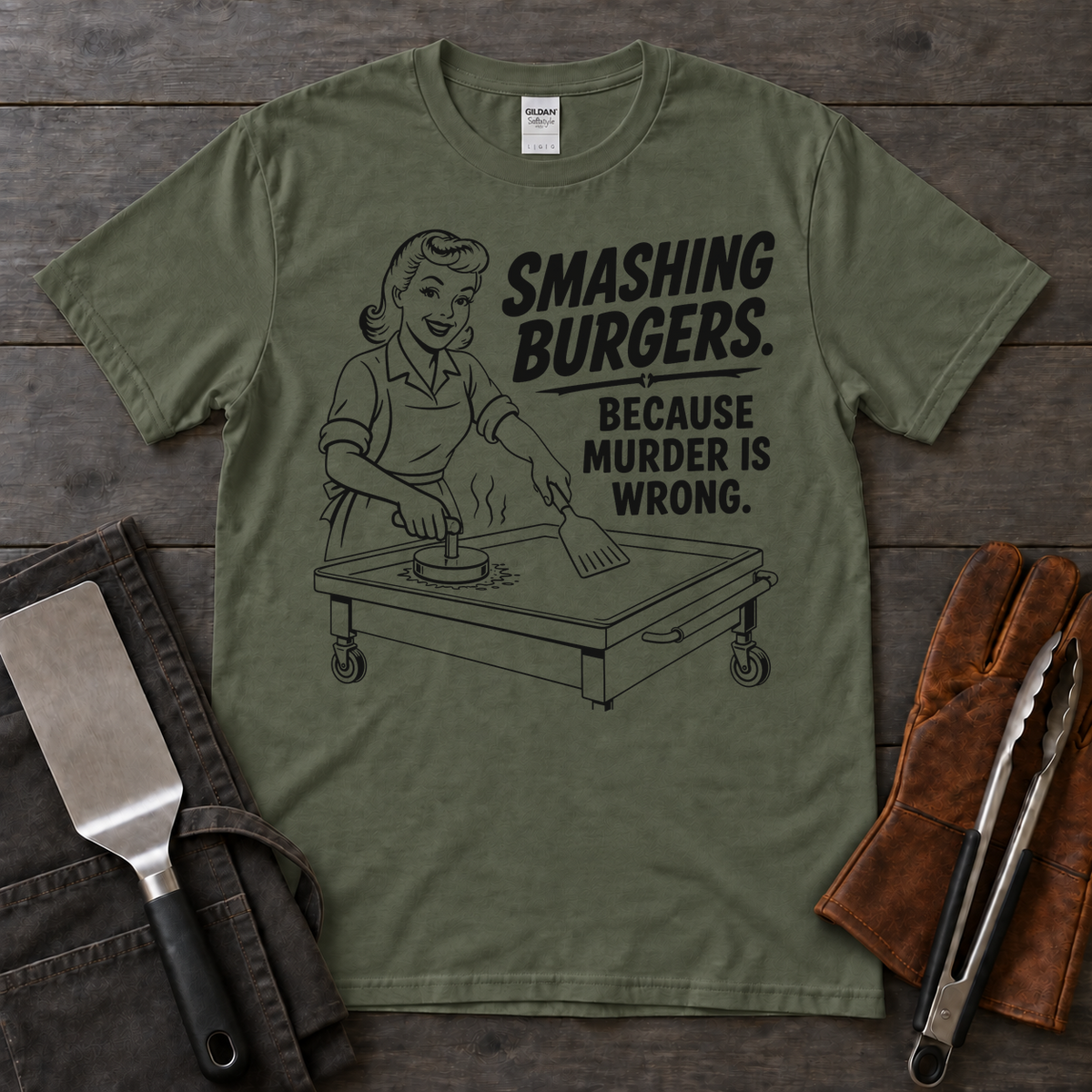 Smashing Burgers Because Murder Is Wrong Tee