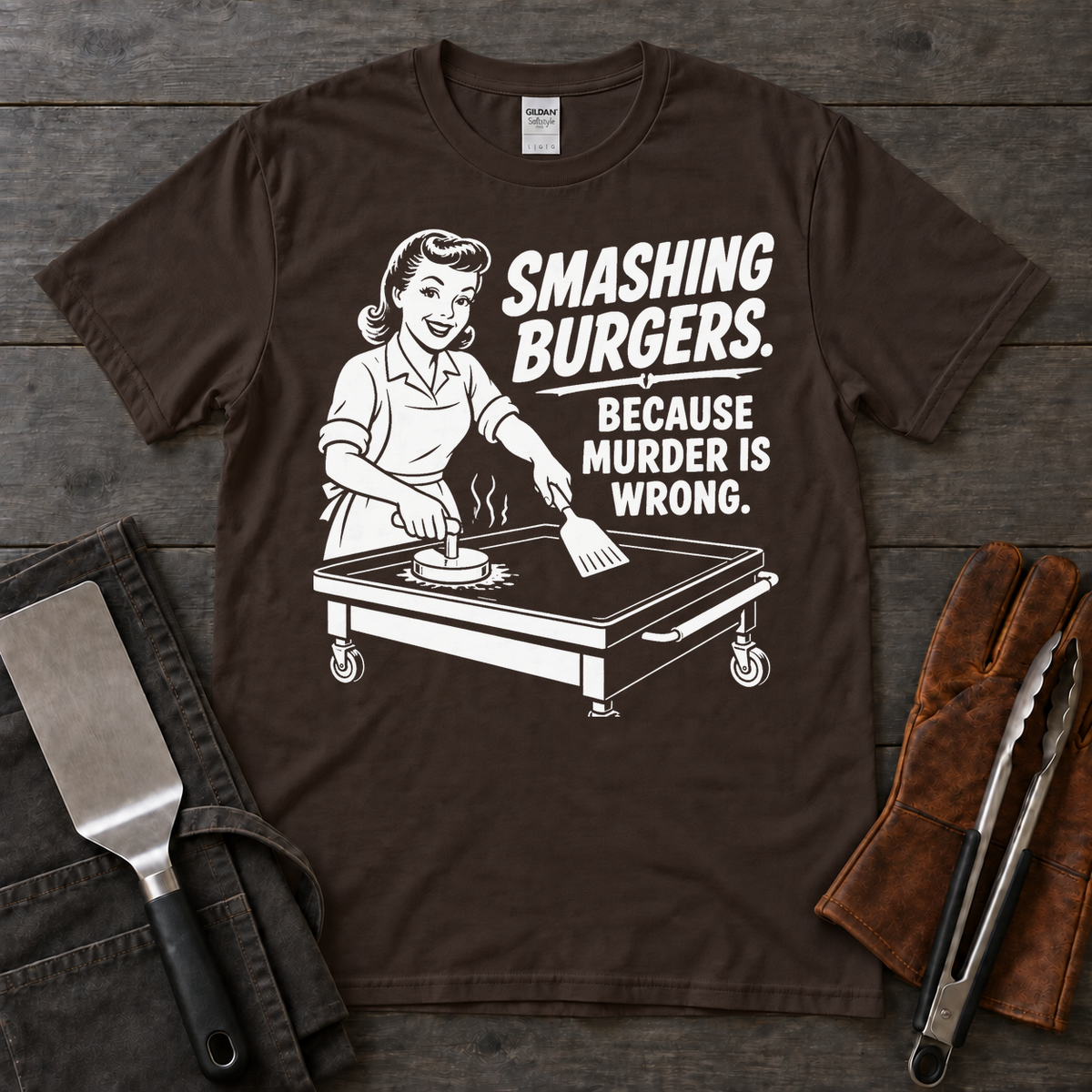 Smashing Burgers Because Murder Is Wrong Tee