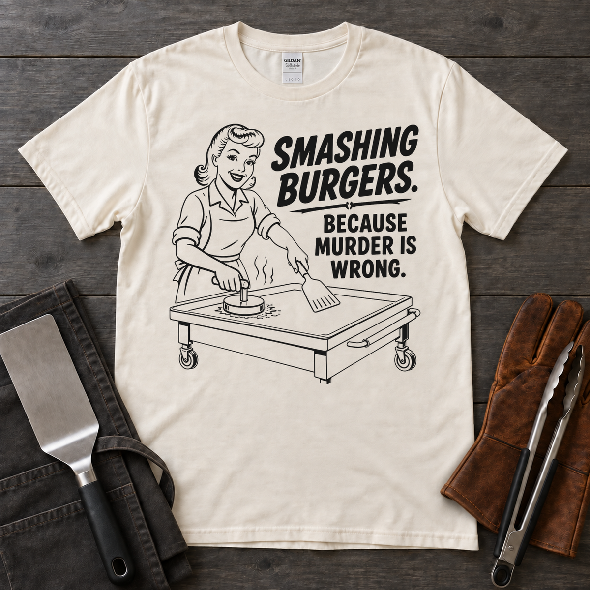 Smashing Burgers Because Murder Is Wrong Tee