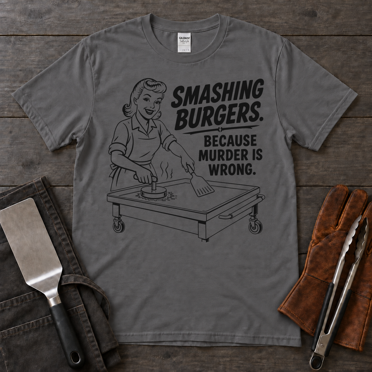 Smashing Burgers Because Murder Is Wrong Tee