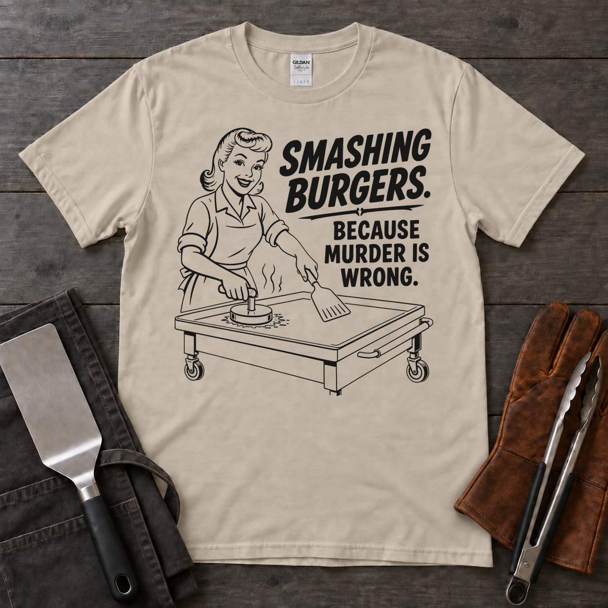 Smashing Burgers Because Murder Is Wrong Tee