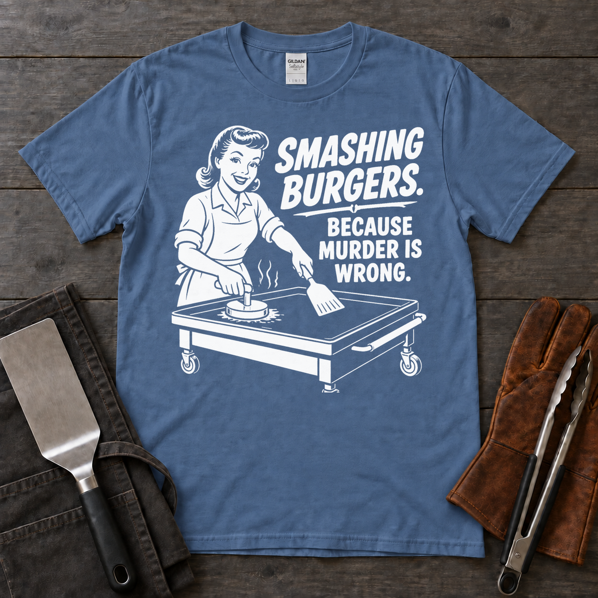 Smashing Burgers Because Murder Is Wrong Tee