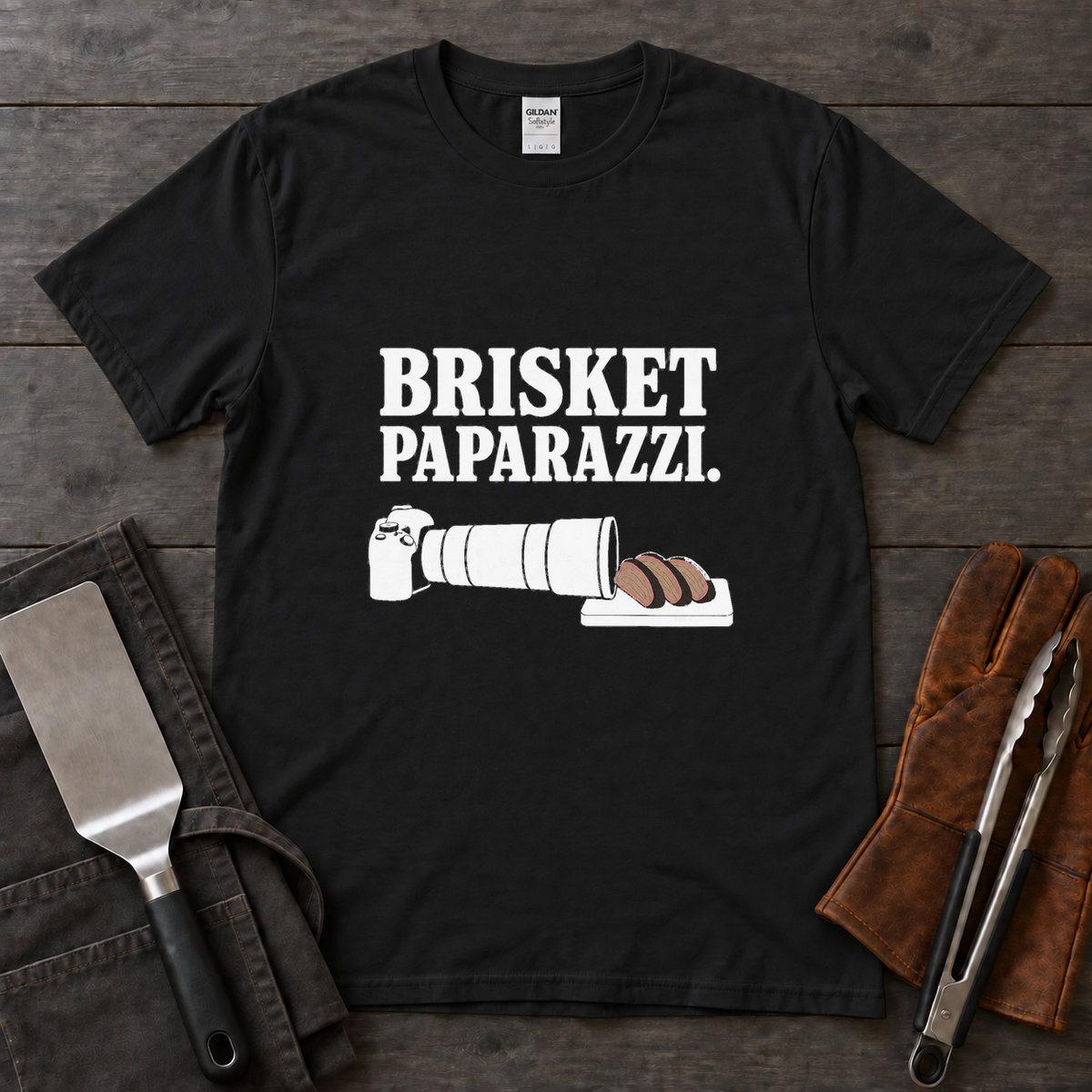 Brisket Paparazzi BBQ Tee
