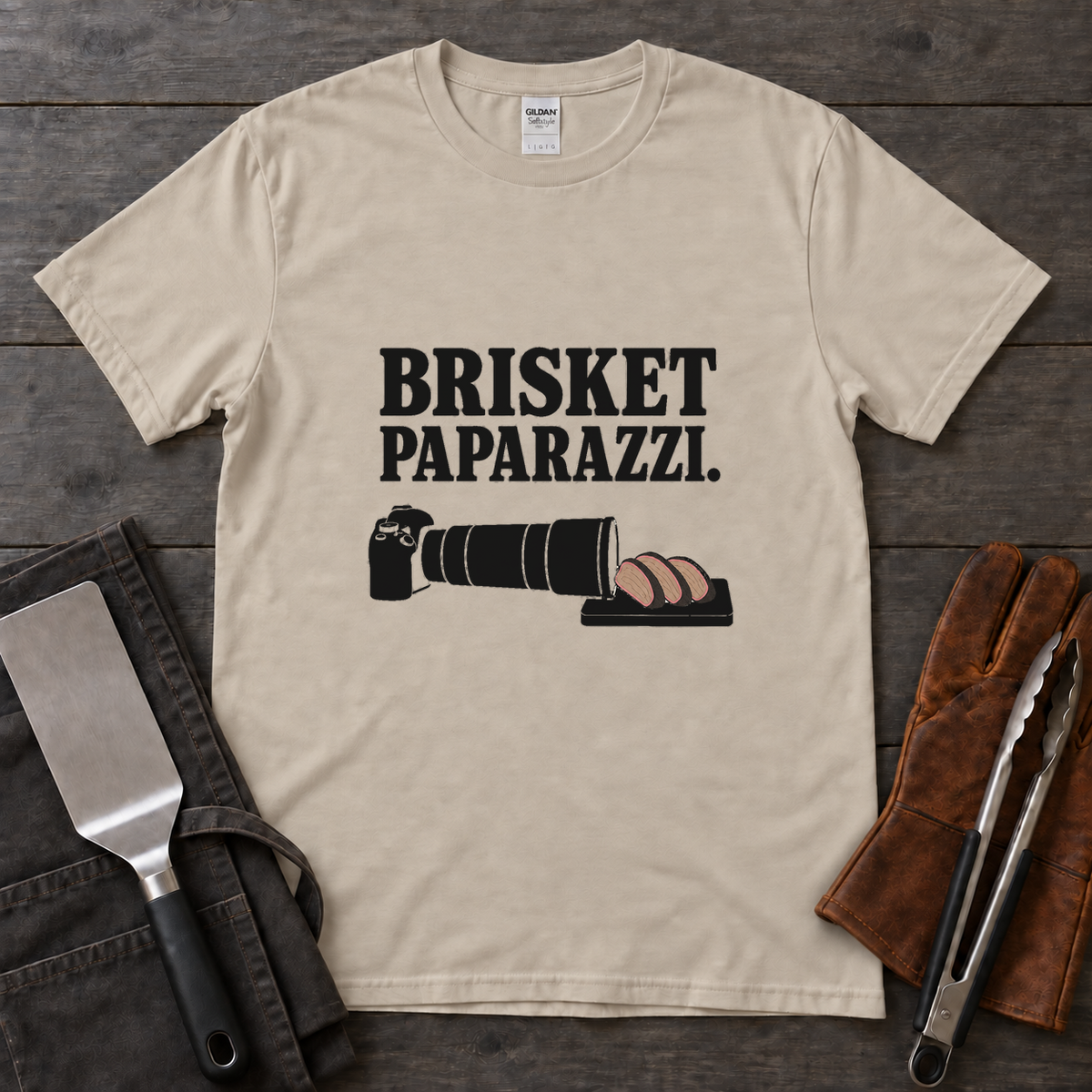 Brisket Paparazzi BBQ Tee