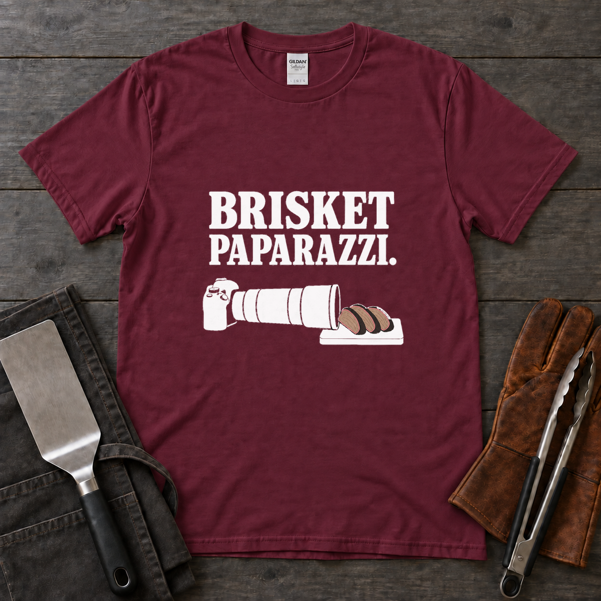 Brisket Paparazzi BBQ Tee