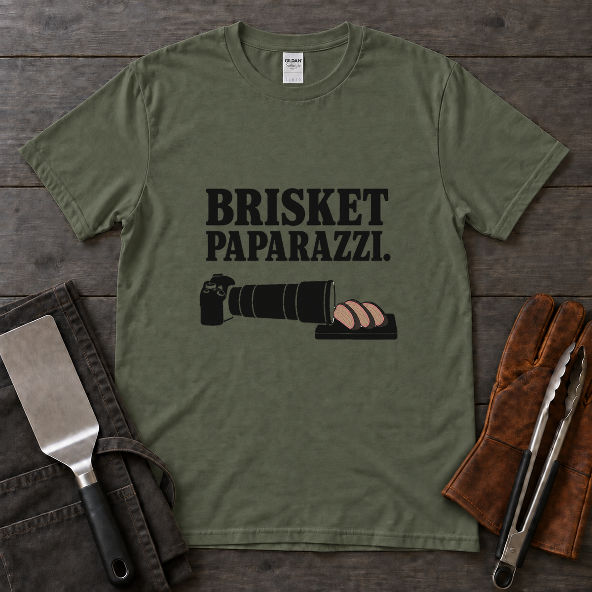 Brisket Paparazzi BBQ Tee