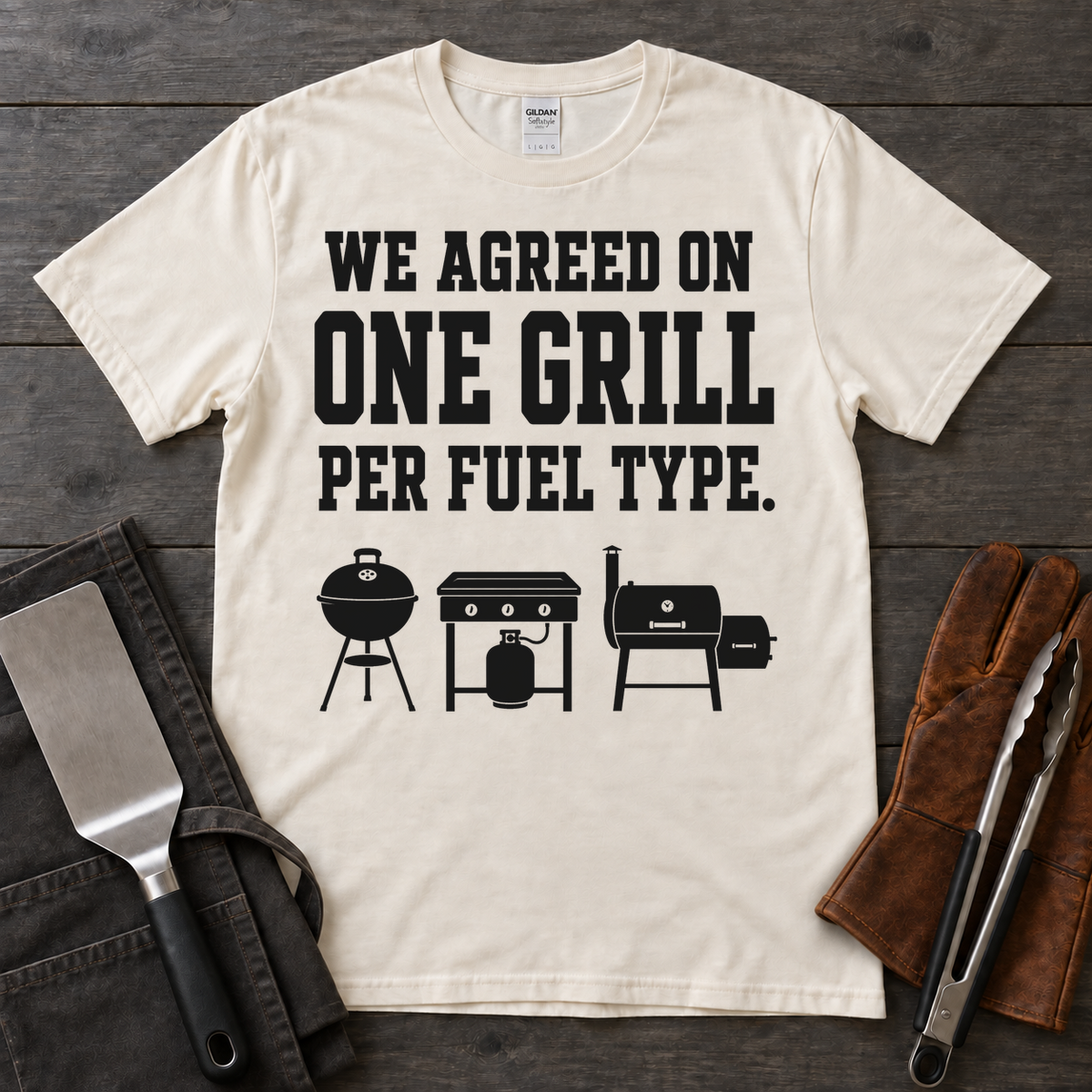 One Grill Per Fuel Type BBQ Tee