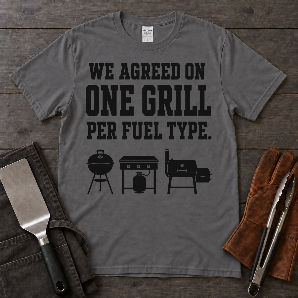 One Grill Per Fuel Type BBQ Tee