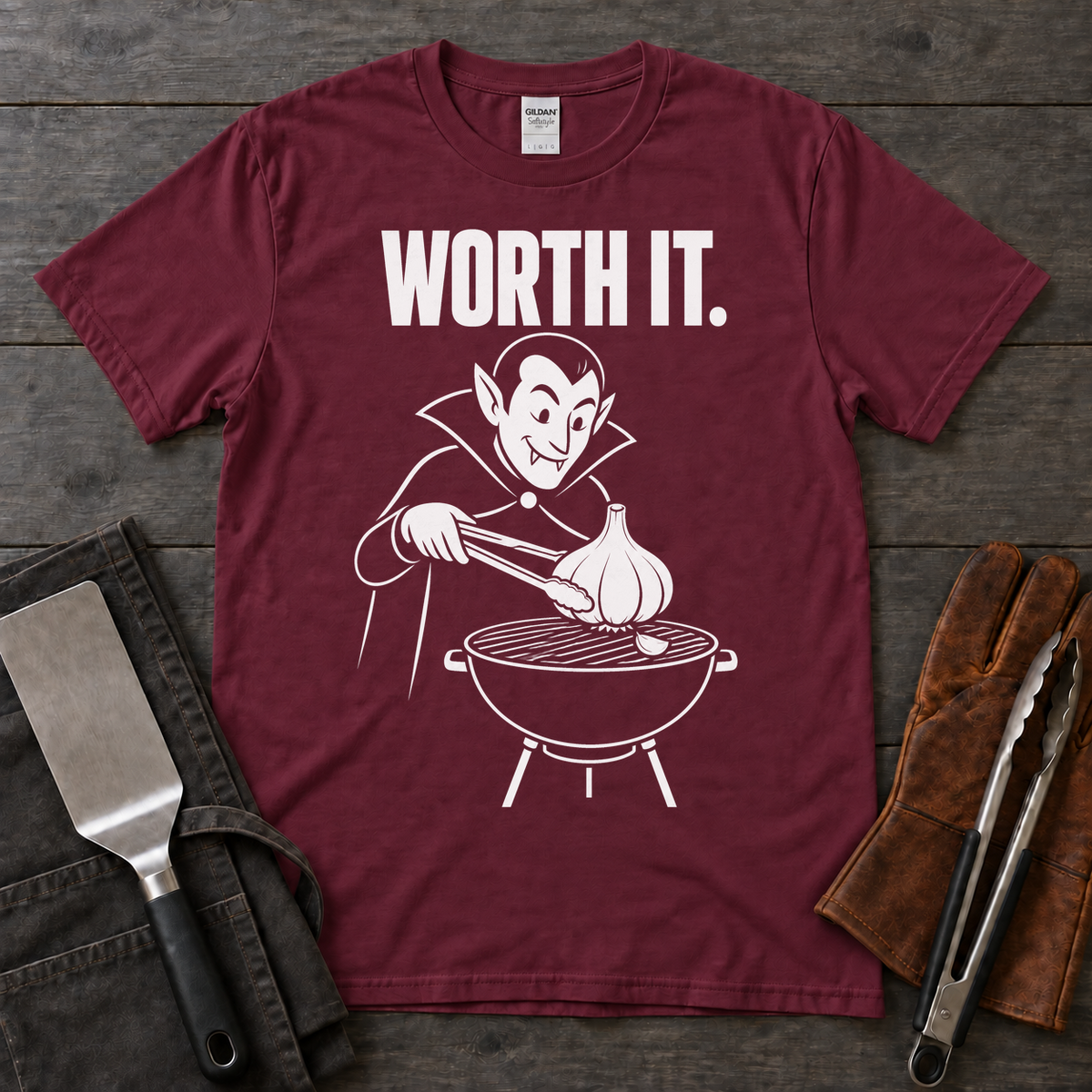 Worth It Vampire BBQ Tee