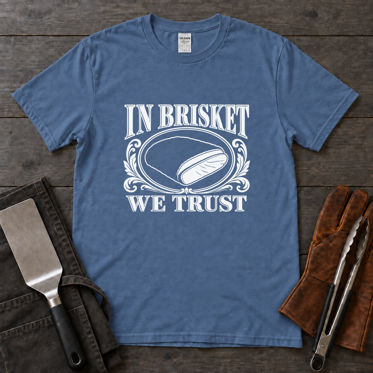 In Brisket We Trust BBQ Tee