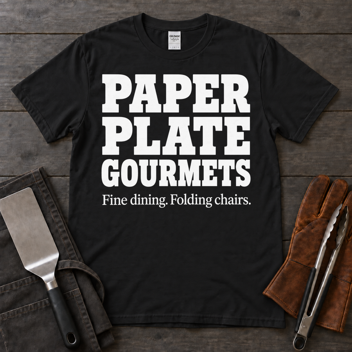 Paper Plate Gourmets BBQ Tee