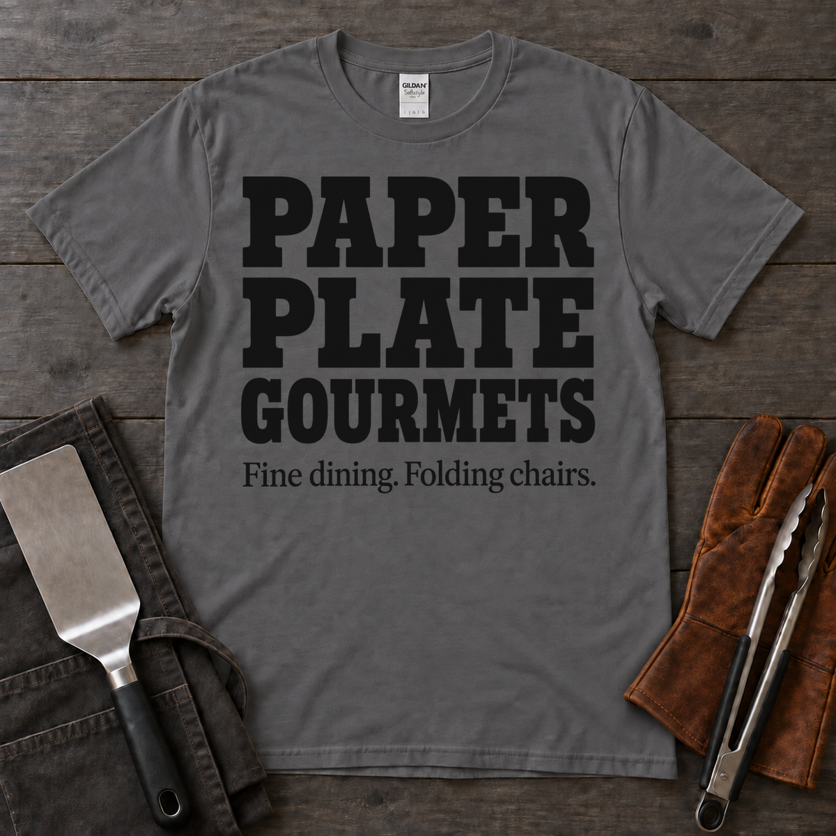 Paper Plate Gourmets BBQ Tee