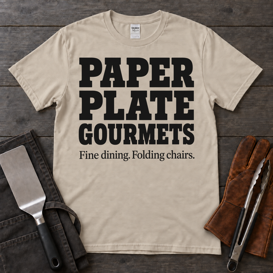 Paper Plate Gourmets BBQ Tee