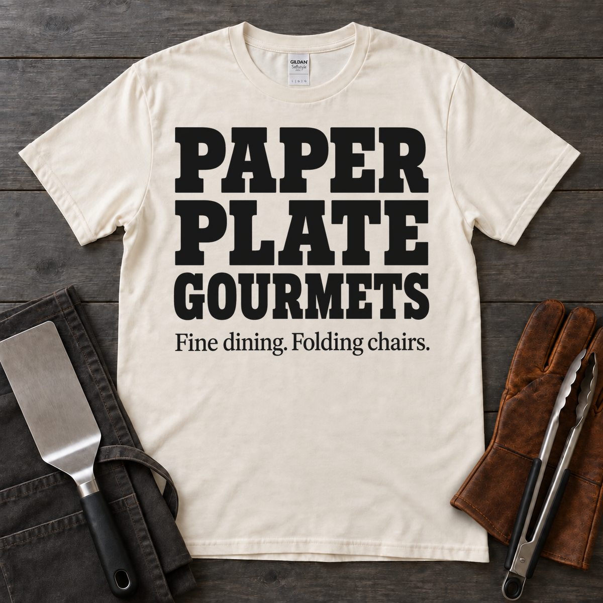 Paper Plate Gourmets BBQ Tee