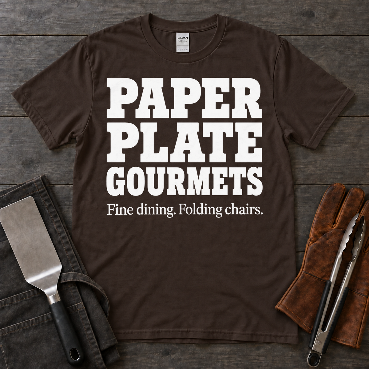 Paper Plate Gourmets BBQ Tee