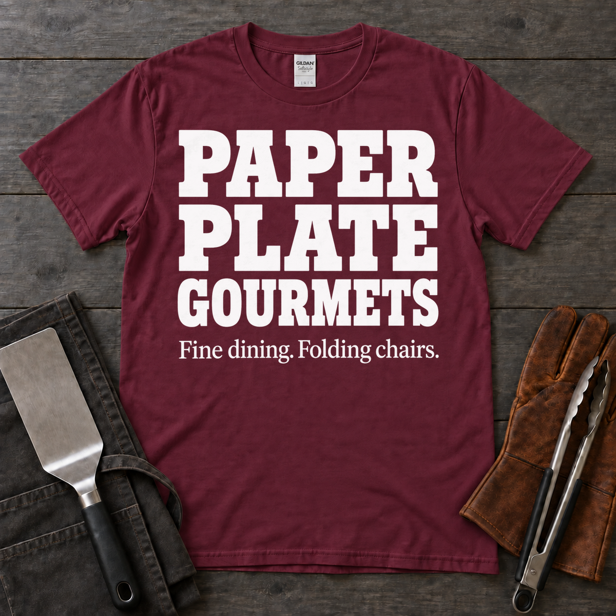Paper Plate Gourmets BBQ Tee