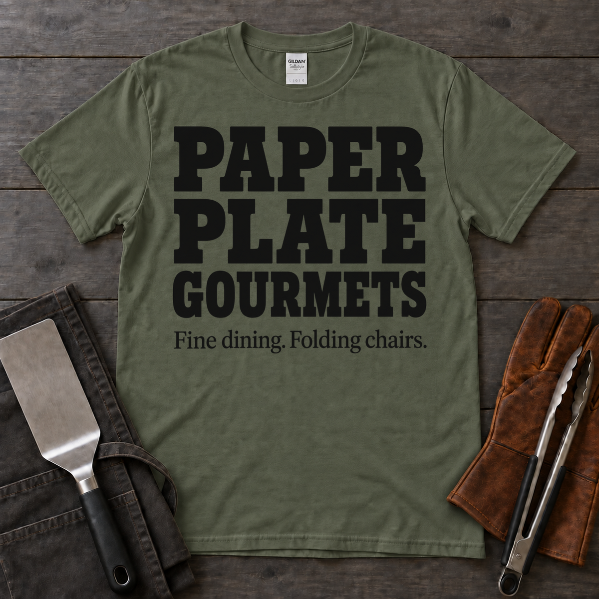 Paper Plate Gourmets BBQ Tee