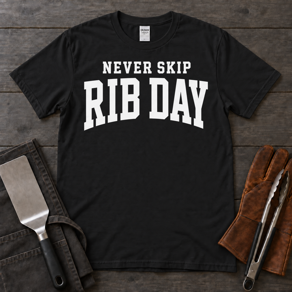Never Skip Rib Day BBQ Tee