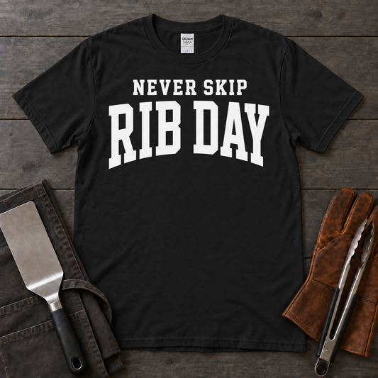 Never Skip Rib Day BBQ Tee