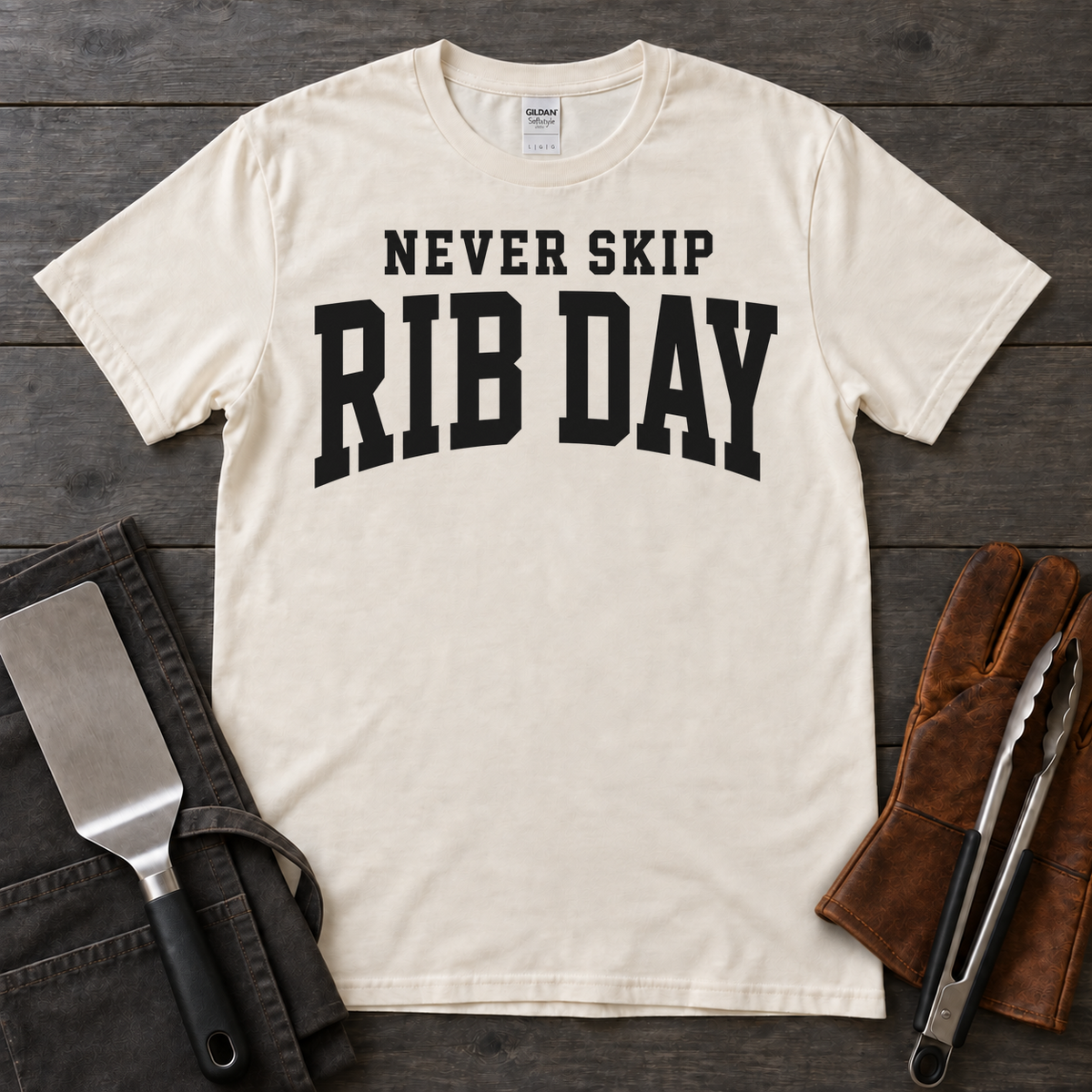 Never Skip Rib Day BBQ Tee