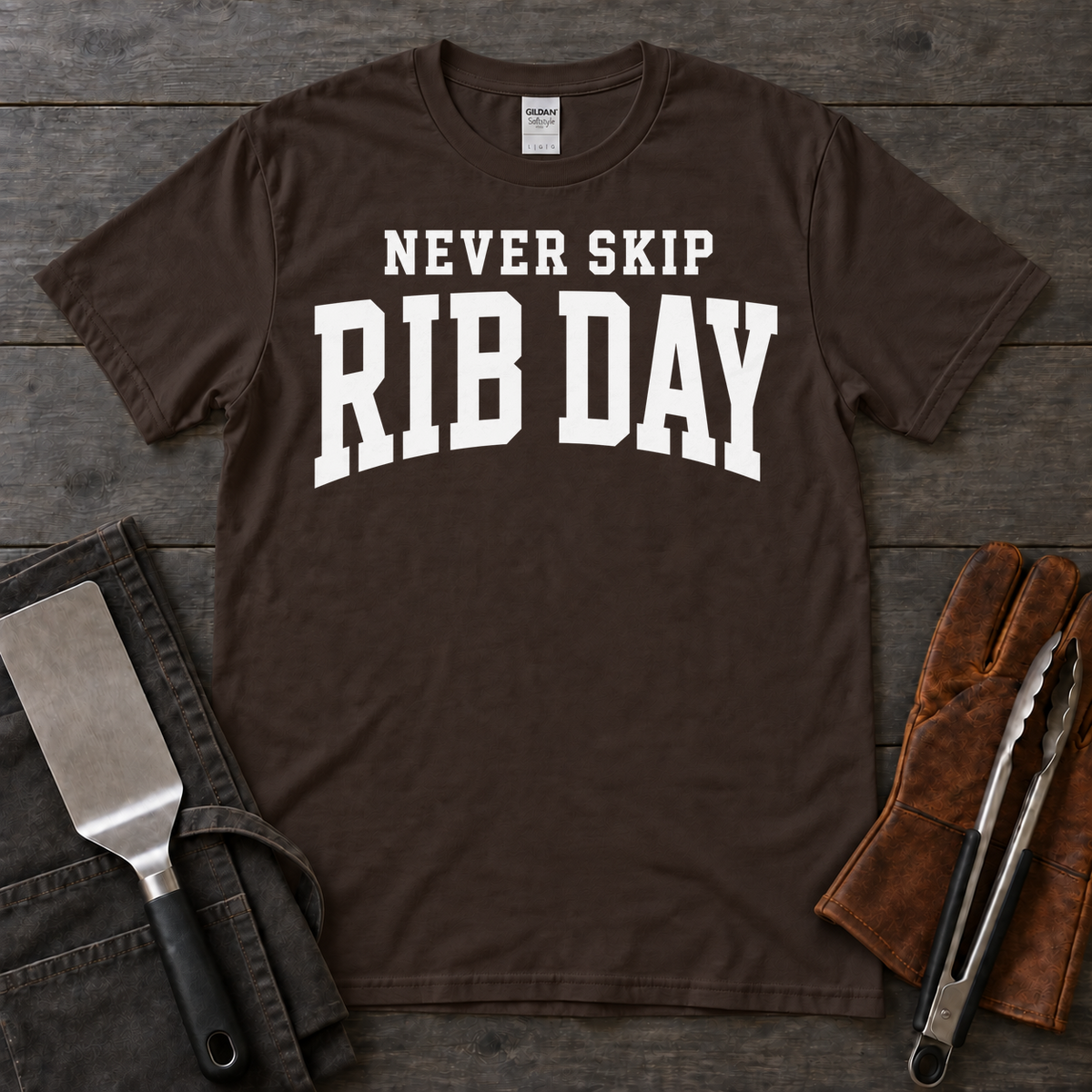 Never Skip Rib Day BBQ Tee