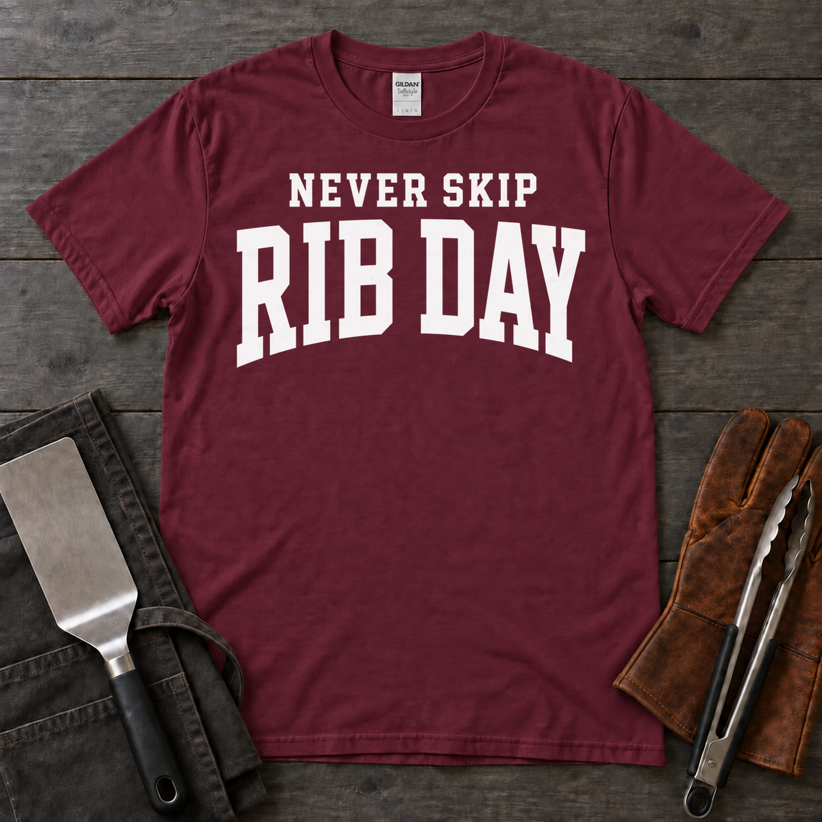 Never Skip Rib Day BBQ Tee