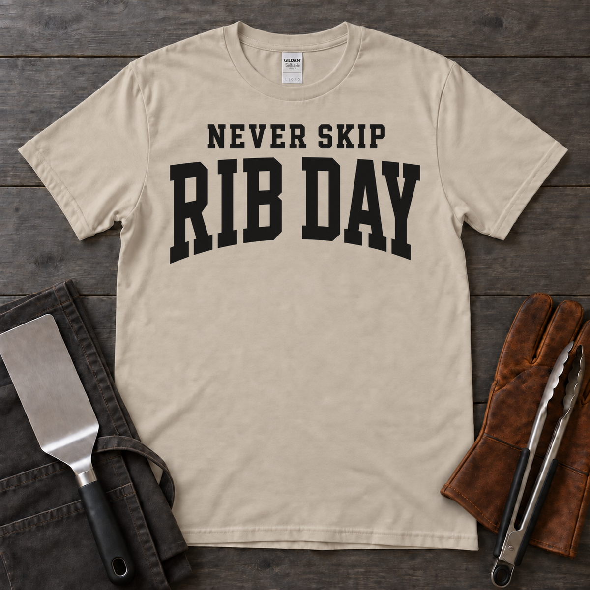 Never Skip Rib Day BBQ Tee