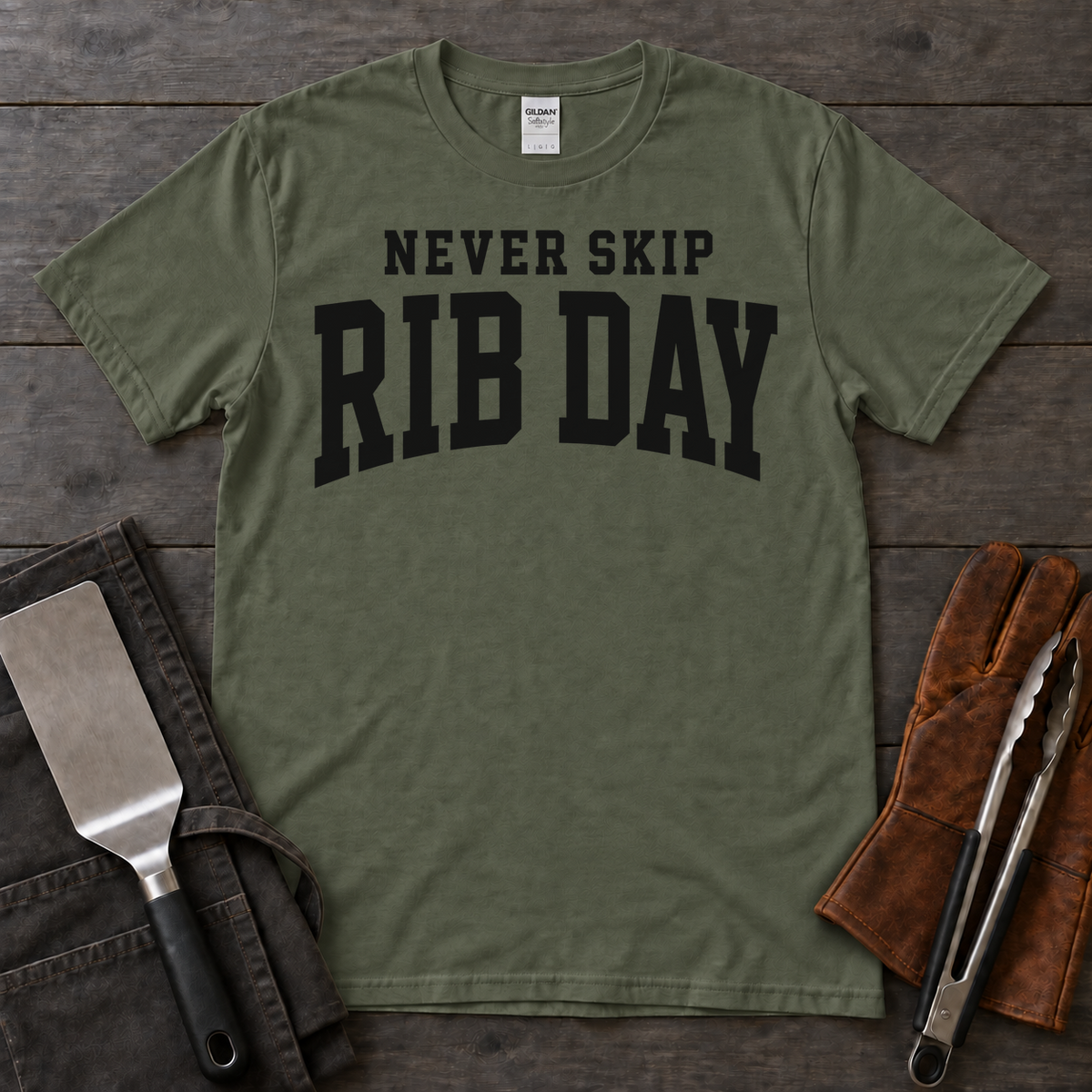 Never Skip Rib Day BBQ Tee