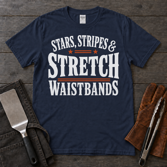 Stars, Stripes & Stretch Waistbands BBQ Tee